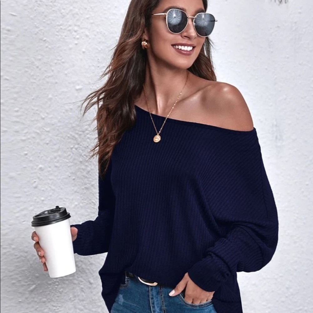SHEIN off the shoulder shirt